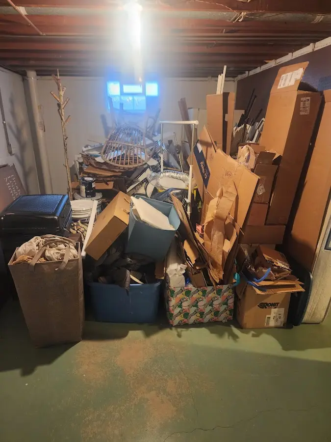 Roll-off dumpster container at job site for Construction Dumpster Rental in Charlestown